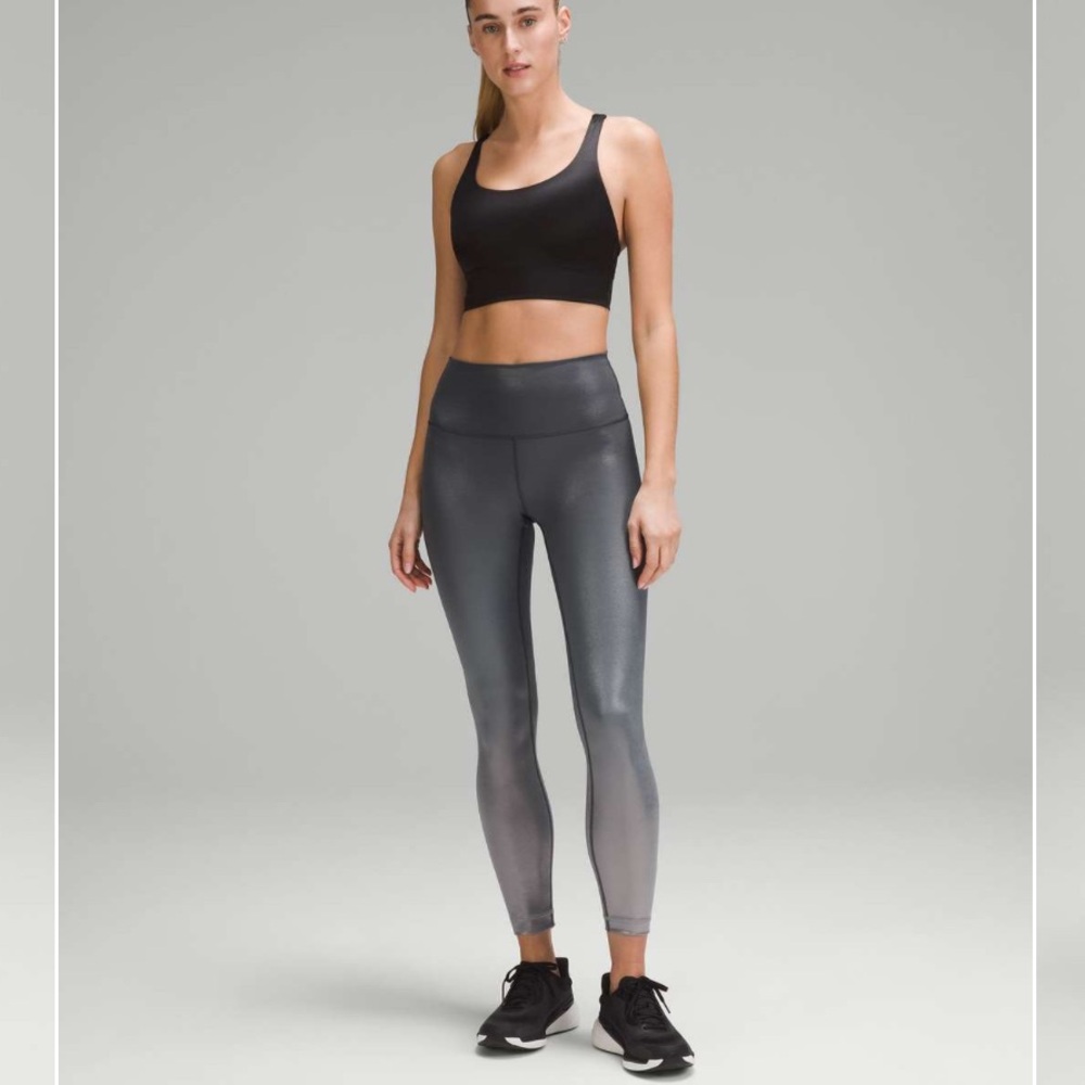 Lululemon Gradient Foil Gray High-Rise Tights